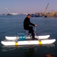 Portable inflatable pontoon tubes Water Bicycle Water Bike Sea Bicycle Sea Bike Supplier