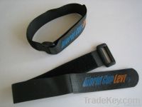 Hook and Loop Velcro Strap with Print Logo