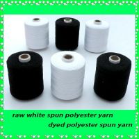 Supply 100 spun polyester yarn