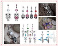 Body jewelry piercing stainless steel navel belly ring
