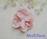 Handmade chiffon fabric flower for dresses, chiffon flower for dresses