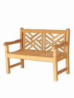 Cross Bench for outdoor made of teak wood