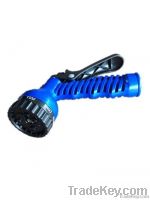 Garden water 7-pattern adjustable spray plastic hose nozzle