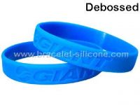 STARLING Silicone- Debossed Silicone Wristbands, Debossed Silicone Bracelets