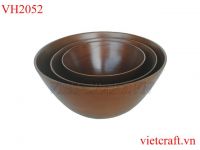Antique bamboo bowl