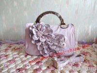 New Arrial Flower Pattern Leather Bag Women handbag