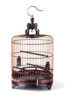 Vintage Chinese Rosewood Bird Cage for Home Decoration