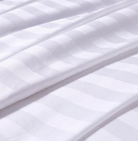 1cm & 3cm sateen stripe fabric for high hotel bed cover