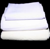 white cotton calico fabric