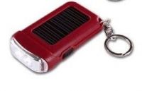 Solar LED flashlight  key chain