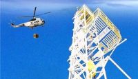 Helicopter drilling rig