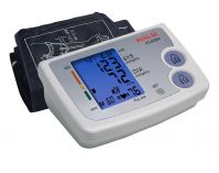 Double Type Arm Electronic Blood Pressure Monitor with Blue Back-light