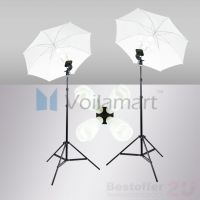 New Studio Photography Soft White Umbrella Light Lighting Stand Kit 8 x 45W