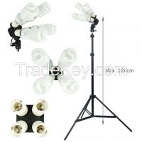 New Studio Photography Soft White Umbrella Light Lighting Stand Kit 8 X 45w