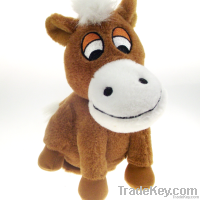 lifelike horse plush toys, laughing toy