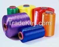 100% Polyester Yarn Fdy 75d-450d Trilobal Bright Color Yarn