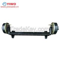 braked rubber torsion axle with mechanical drum brake factory
