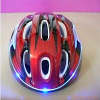 LED flashing helmet for bicycle