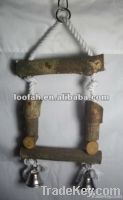 swing wooden toy for birds