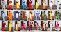 wholesale cute couples stitch coral fleece adult pajama jumpsuit