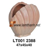 Open Shell Terracotta Decor Pot