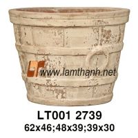 Ancient Terracotta Vietnam Plant Pot