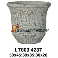Pottery Ceramic Green Planter