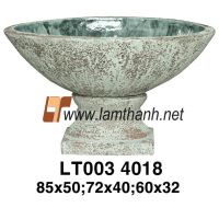 Large Green Bowl With Base