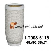 Outdoor Poly Tile Tall Vase