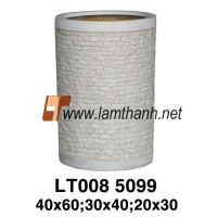 Cylinder Tile Decorative Poly Vase