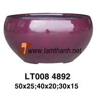 Purple Polyresin Home Bowl
