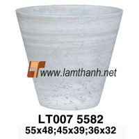 Vietnam White Wash Fiber Plant Pot 