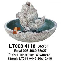 Ancient Pottery Ceramic Fish Fountain