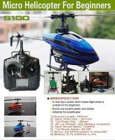 S100-micro 2.4g flybarless 4ch helicopter with 3-axis gyro