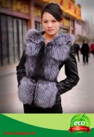 Women Winer Fashion Custome Slim Fox  Fur Jacket