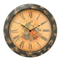 12 inch CAFE DES ROSES Dining Room Wall Clock