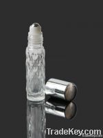 For essence 10ml cylindrical glass vial with metal ball perfume bottle