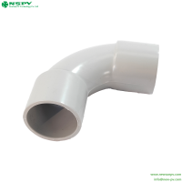 Plastic PVC Elbow Pipe PVC 90 Degree Fittings Electric Perforated Tubes