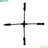 Solar Cable Harness Cross Branch with PV4.0 Cable Connector