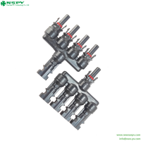1500VDC Solar Branch Connector PV Connector 2 In 1 3 In 1 4 In 1 Solar Splitters