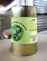 Watercress puree preserved