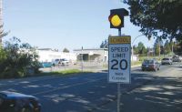 School Zone Flashing Signal