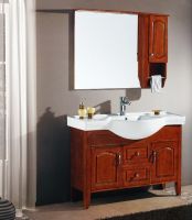 European and classical solid wood bathroom cabinet red wood model:201365