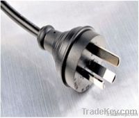 SAA approval Australian power cord with 3 pin plug