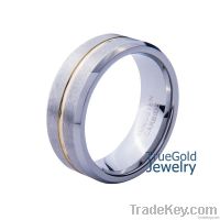 Titanium ring, 2014 fashion gold titanium ring