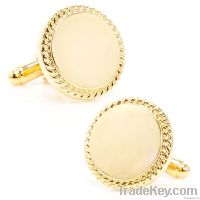 Stainless steel cufflinks, gold plating cufflinks