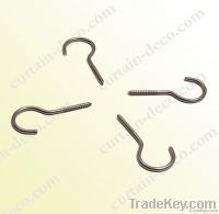 tent hooks screw hooks nickle plated