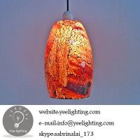 home lighting mosaic orange pendant lighting