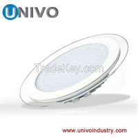 china supplier led light glass and alluminum shell 6w glass panel light wiht changing color