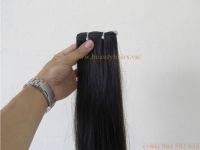 straight double machine weft human hair high quality